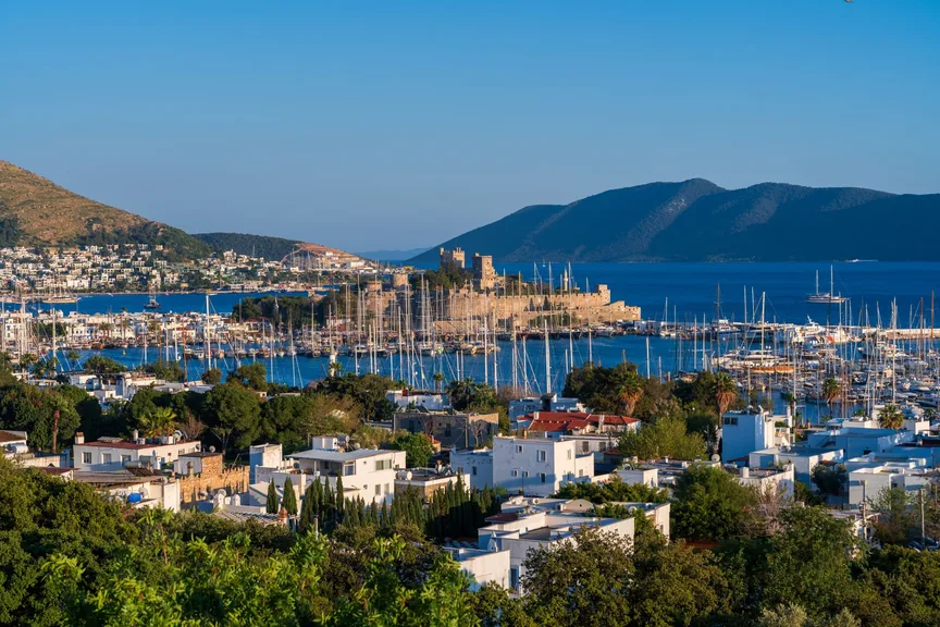 Bodrum Muğla konum haritasi
